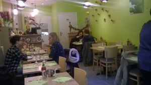 inside at Vege Saveurs in Paris