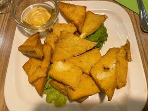 Fried tofu  at Vege Saveurs in Paris