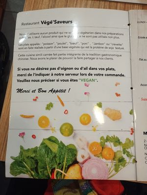  at Vege Saveurs in Paris