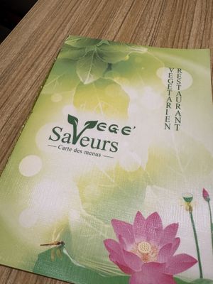 Menu  at Vege Saveurs in Paris