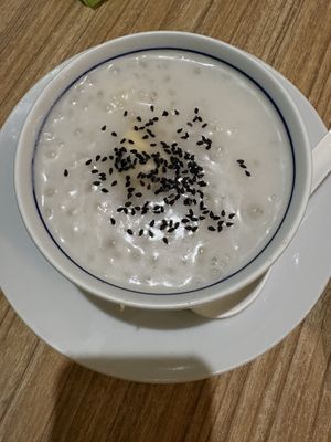 Banana in coconut milk  at Vege Saveurs in Paris