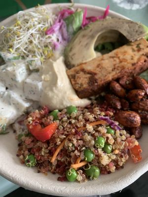 Power bowl salad  at Veggie Vie in Adelaide