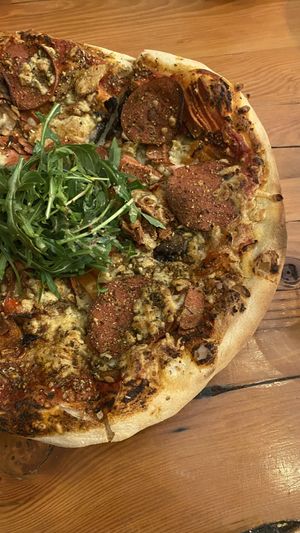 SO DELICIOUS No-Meat Lovers   at Veggie Vie in Adelaide