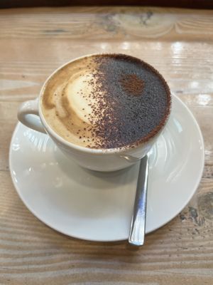 Best cappuccino I’ve had!  at Veggie Vie in Adelaide