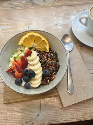 Granola bowl  at Veggie Vie in Adelaide