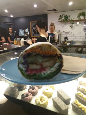 Salad wrap at Veggie Vie in Adelaide