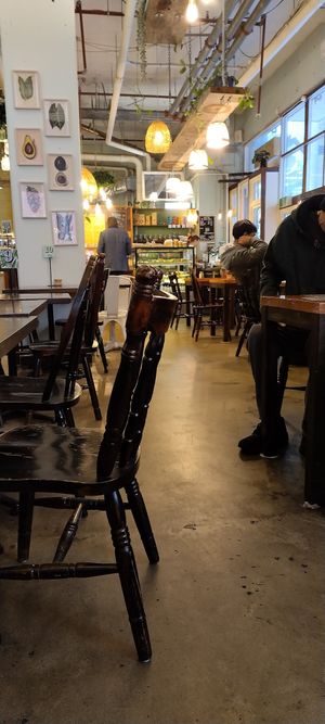 Indoor and outdoor seating at Veggie Vie in Adelaide