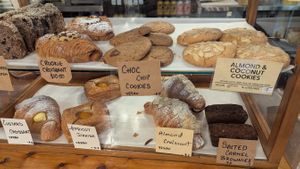 Baked treats at Veggie Vie in Adelaide