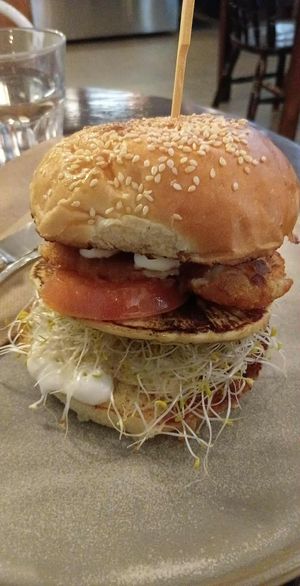 Veggie Wake Up Burger at Veggie Vie in Adelaide