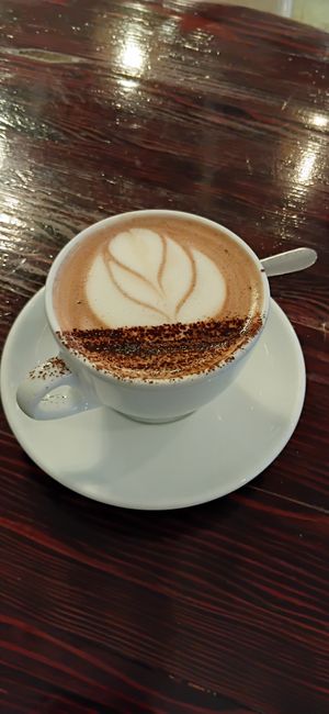 Hot chocolate  at Veggie Vie in Adelaide