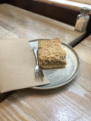 Apple crumble slice   at Veggie Vie in Adelaide