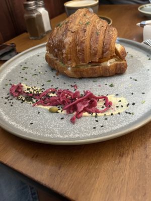 “The lot” breaky sando   at Veggie Vie in Adelaide