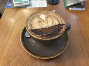 Cappuccino   at Veggie Vie in Adelaide