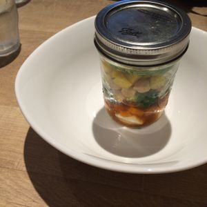 they even make salads in a jar! perfect for an on the go lunch  at Cafe the 6BT in Tokyo