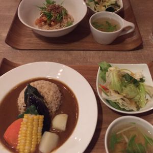 all vegan  at Cafe the 6BT in Tokyo