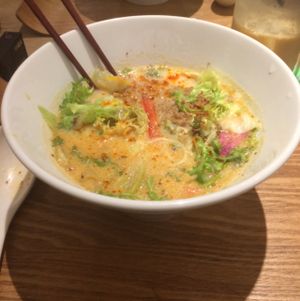 Soy Milk Tantanmen Ramen at Cafe the 6BT in Tokyo