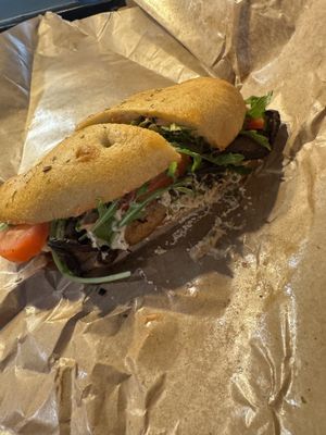 Portobello BLT  at Thrive Juice Bar and Kitchen in Bar Harbor