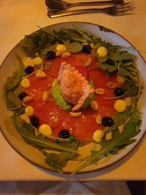 waternelon carpachio...it was really a taste experience ! Yum! at De Saeck in Breda