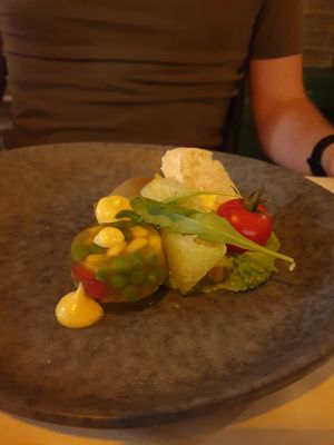 the fake egg dish at De Saeck in Breda