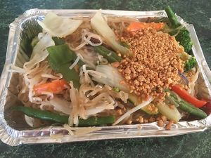 Vegan Vegetable Pad Thai at Ruk Mae in Stoughton