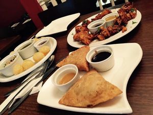 Starters 100% vegan at Singh's in Gravesend