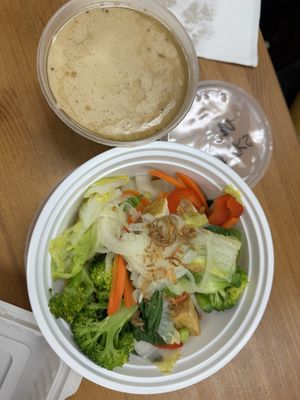 Vegan Ramen with Black Garlic Broth  at Wei's Noodle House in Ottawa