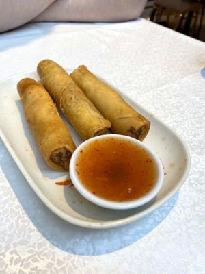 Spring rolls - delicious!  at Wei's Noodle House in Ottawa