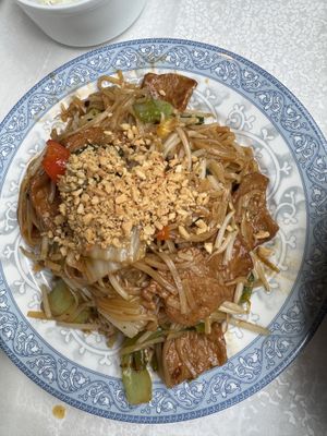 Pad Thai with mock meat - Vegan  at Wei's Noodle House in Ottawa