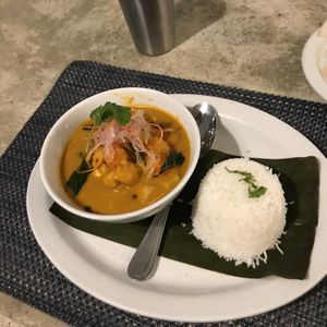 Vegan curry at Paper Dosa in Santa Fe