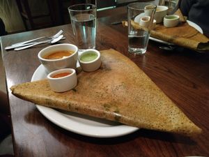 Spicy Basil Dosa at Paper Dosa in Santa Fe