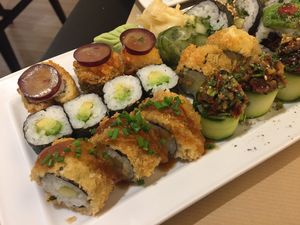 Sushi vegan  at Teppan in Porto