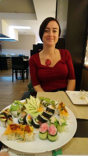 Vegan sushi at Teppan in Porto