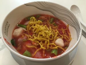 Noodles in yong tau foo sauce, 80 baht at Walee - EM Quartier in Bangkok