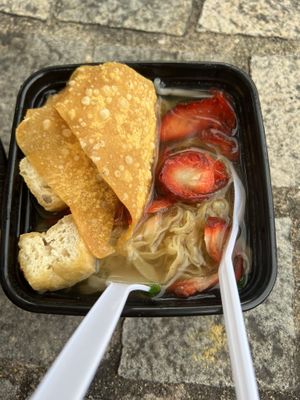 Roast “pork” noodle soup   at Walee - EM Quartier in Bangkok