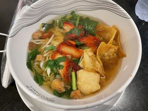 Noodles with barbecue pork, 80 baht  at Walee - EM Quartier in Bangkok