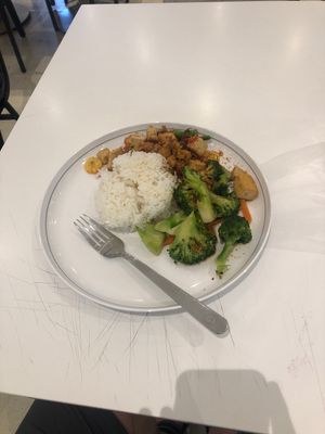 rice with 2 sides  at Walee - EM Quartier in Bangkok