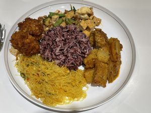 With rice from the buffet for 115 baht  at Walee - EM Quartier in Bangkok