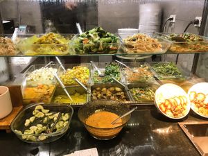 Food😄the chili paste was so good and free cucumber  at Walee - EM Quartier in Bangkok