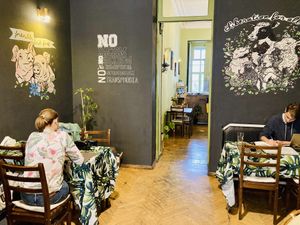 Very sweet and cosy place with decent food🙃   at Kiwi Vegan Cafe in Tbilisi