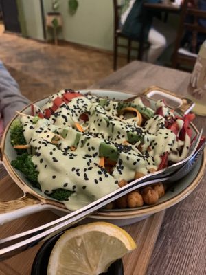   at Kiwi Vegan Cafe in Tbilisi