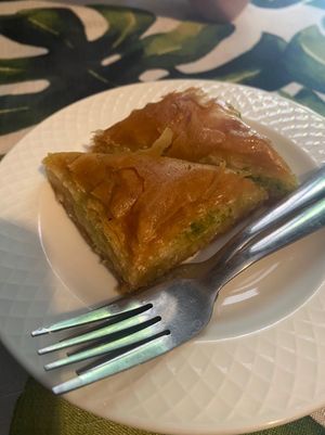 Baklava at Kiwi Vegan Cafe in Tbilisi