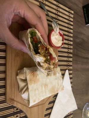 Tofu Schawarma  at Kiwi Vegan Cafe in Tbilisi