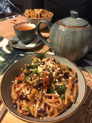 Noodles with Tofu and veggies  at Kiwi Vegan Cafe in Tbilisi