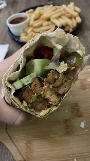 Shawarma  at Kiwi Vegan Cafe in Tbilisi