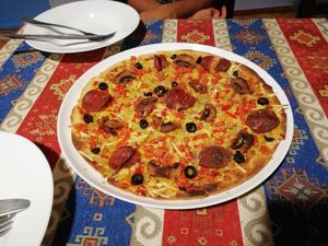 Kiwi Vegan Café Pizza at Kiwi Vegan Cafe in Tbilisi