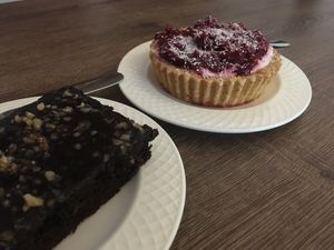 Deserts at Kiwi Vegan Cafe in Tbilisi