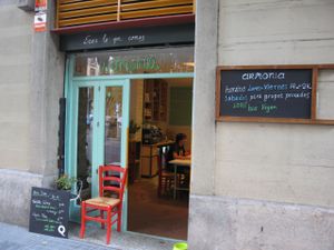 Outside at Casa Griega in Barcelona