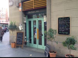 Outside at Casa Griega in Barcelona