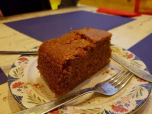 Carrot cake at Armonia at Casa Griega in Barcelona