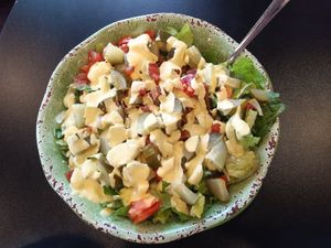 Cheeseburger bowl was great at Wild Alchemy in Wallingford